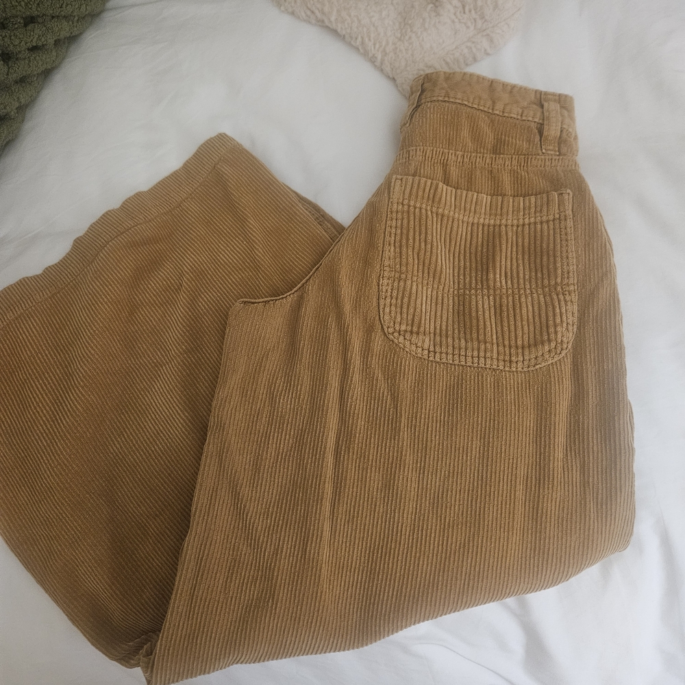 BDG Corduroy Boot Cut Pants in Camel Brown